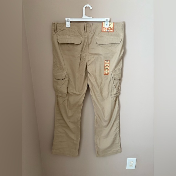 Old Navy Tan Cargo Pants with Utility Pockets 38X34 - Picture 3 of 5